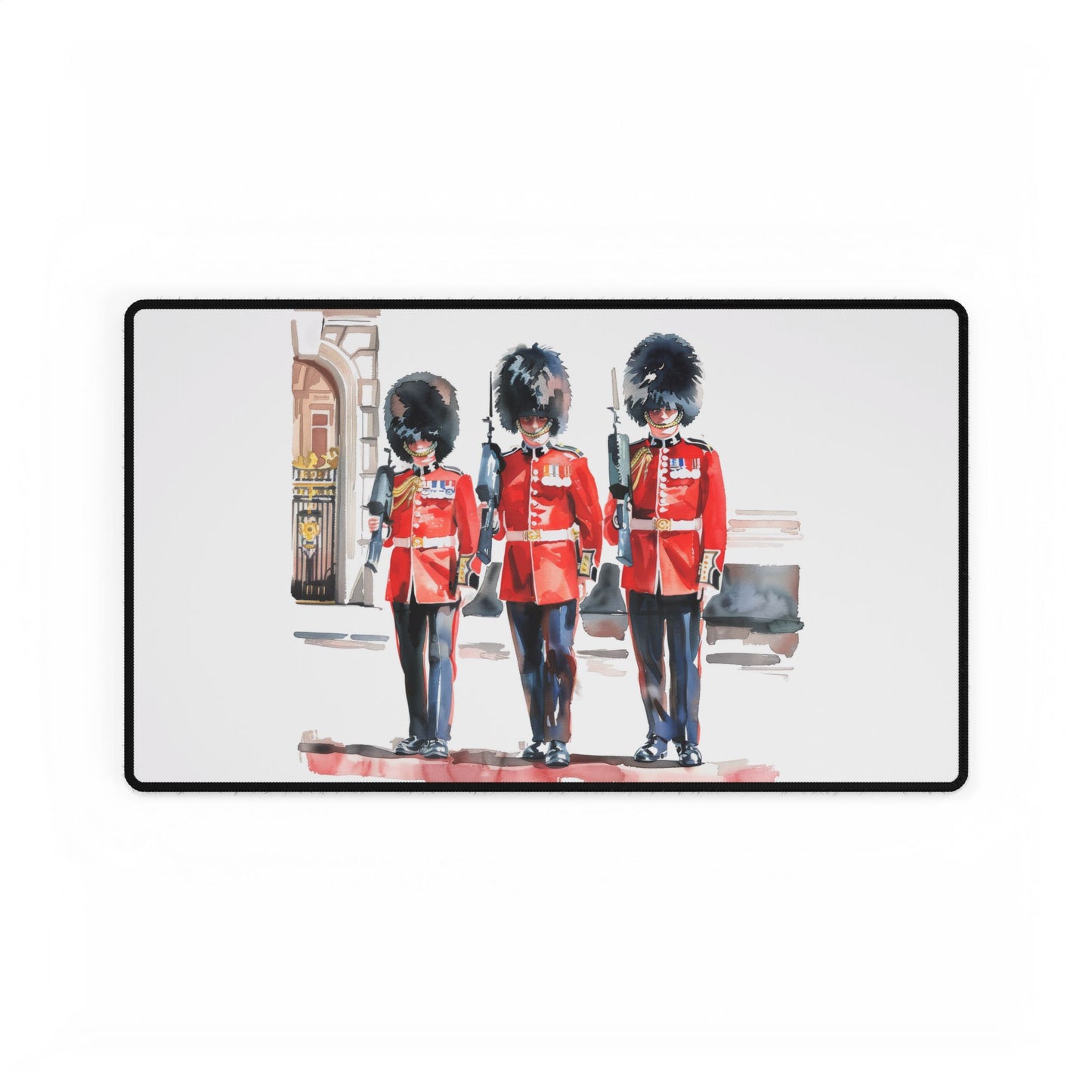 Royal Guards Desk Mat - Elegant Office Decor, Gaming Pad, Personalized Workspace, Gift for Home Office, Unique Desk Accessory