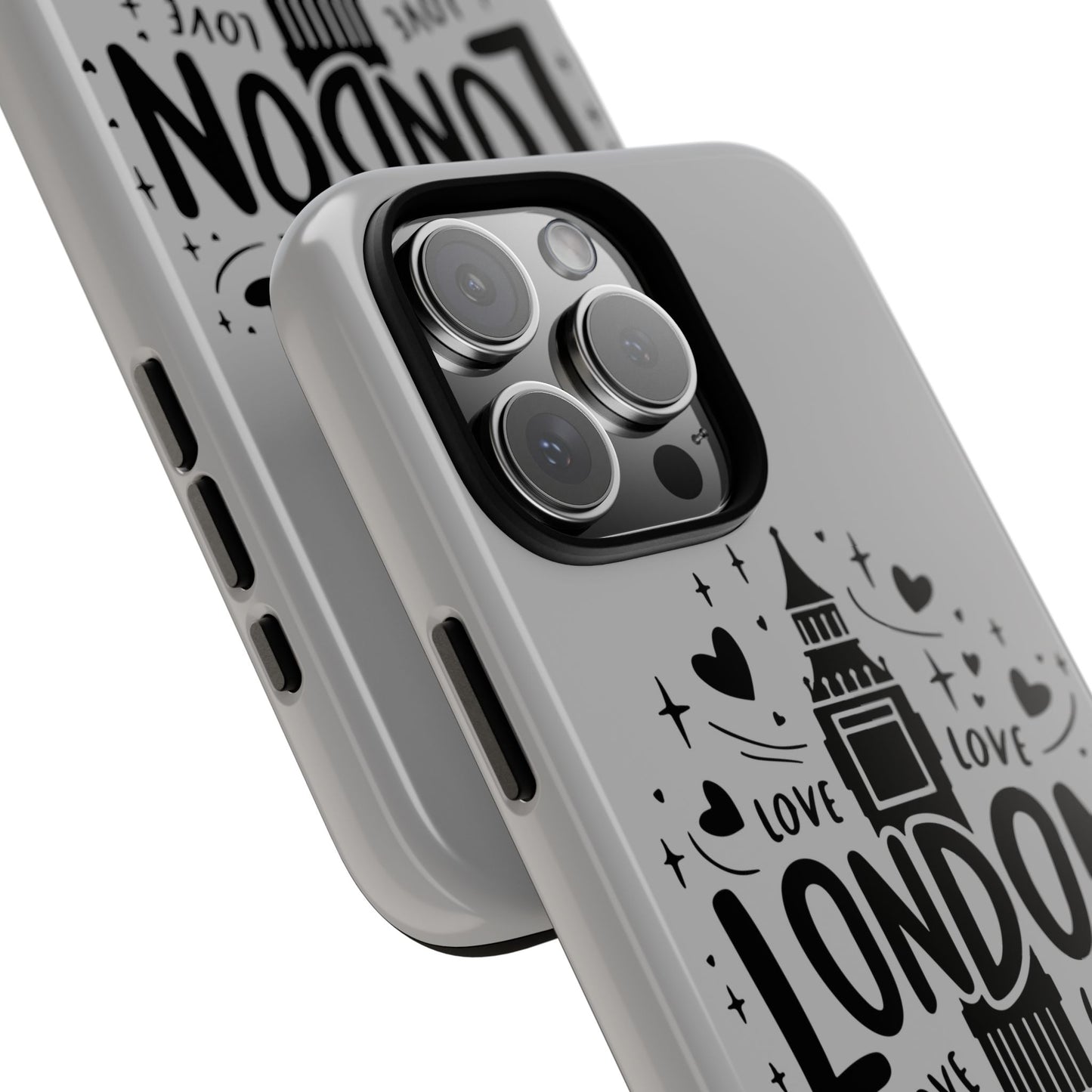 London Love Phone Case, Tough Cases, Stylish Phone Accessories, Unique Gift for Travelers, London Souvenir, Love Design