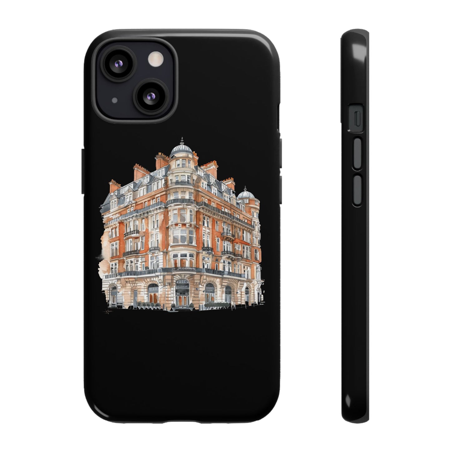 Cityscape Phone Case, Tough Phone Cover, Urban Art Case, Vintage Architecture Design, Gift for Travelers, Stylish Phone Accessory