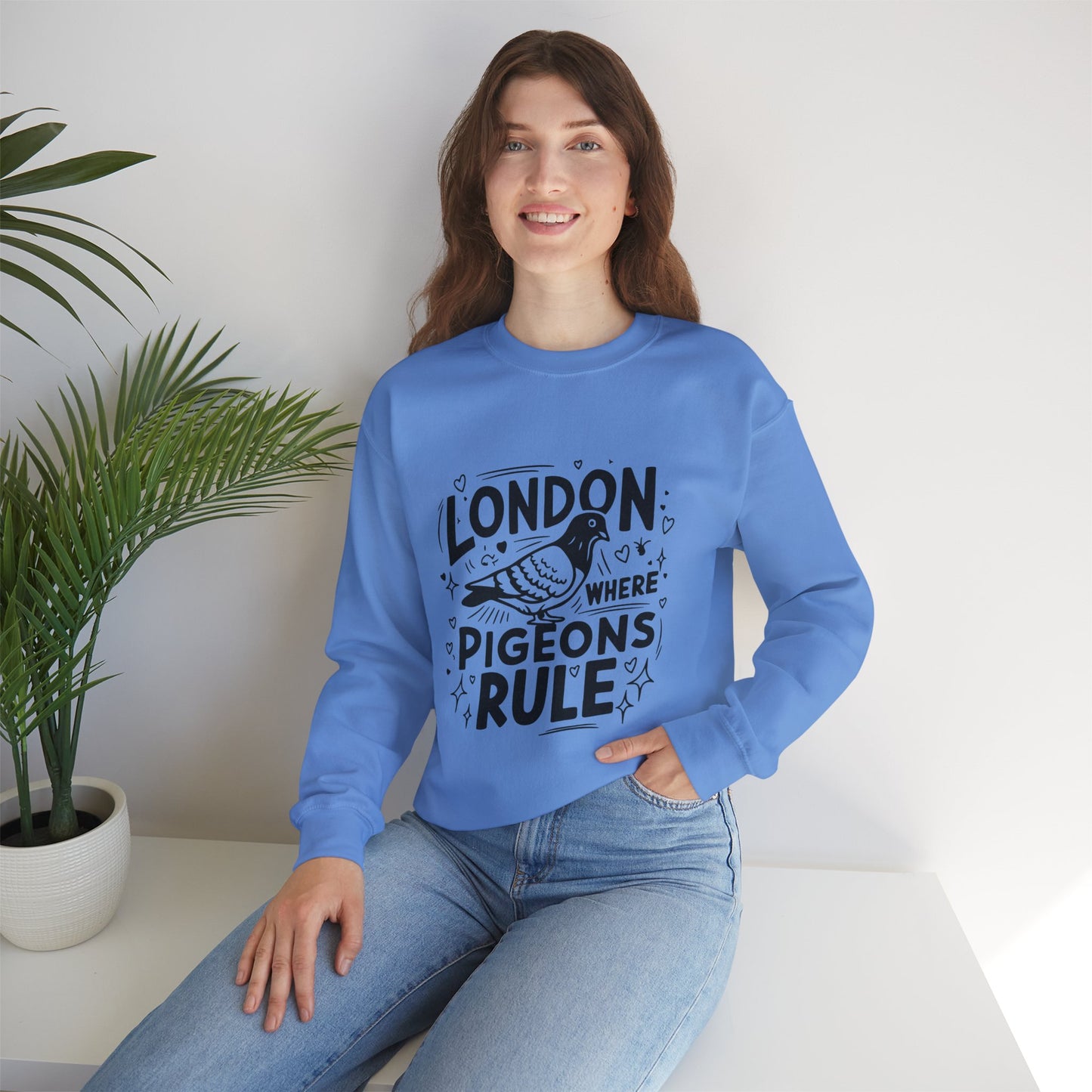 Unisex Heavy Blend™ Crewneck Sweatshirt - Pigeons Rule in London