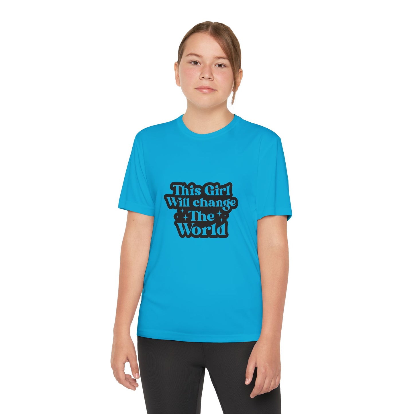 Empowering -Youth Tee: "This Girl Will Change The World"