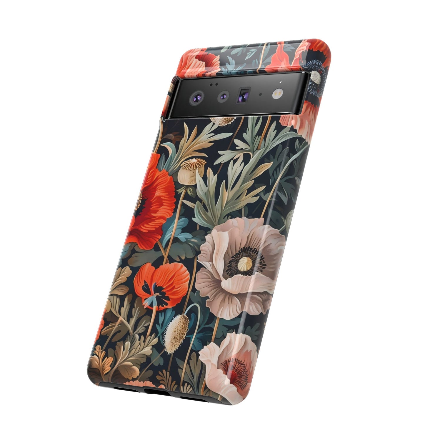 Floral Phone Case - Tough Cases, Flower Design, Chic Tech Accessories, Stylish Gifts, Unique Phone Protectors