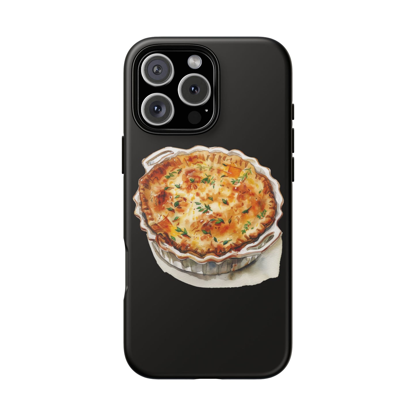 Quiche Phone Case - Funky Kitchen Decor, Foodie Gift, Chef Accessories, Culinary Art, Quirky Phone Cover