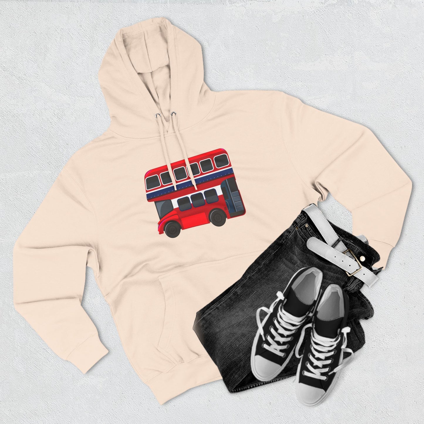 Vintage Car Classy Three-Panel Fleece Hoodie