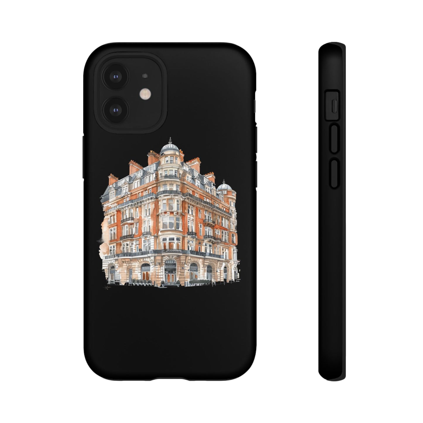 Cityscape Phone Case, Tough Phone Cover, Urban Art Case, Vintage Architecture Design, Gift for Travelers, Stylish Phone Accessory