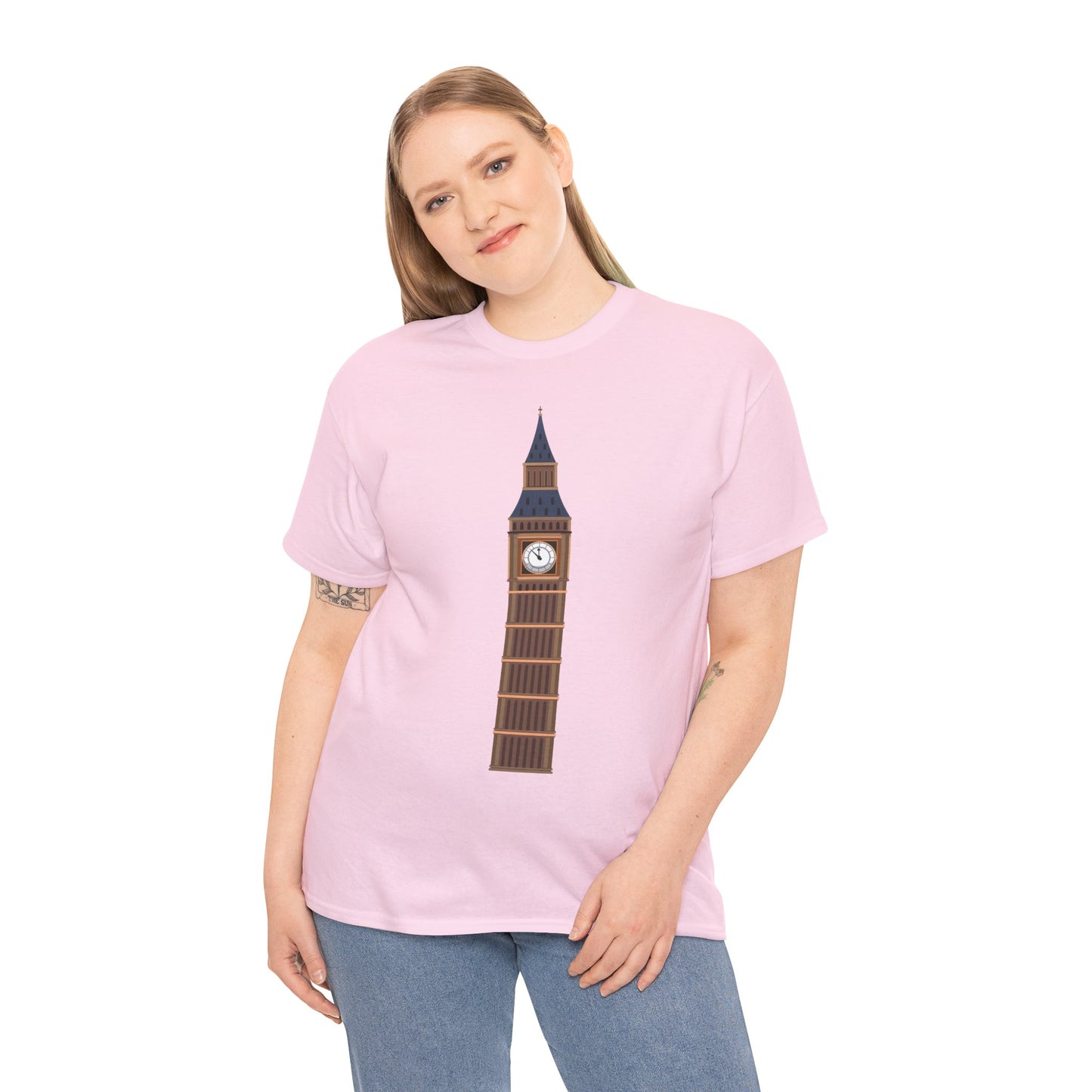 Unisex Heavy Cotton Tee - Keeping Time - The Clock Tower of Westminster