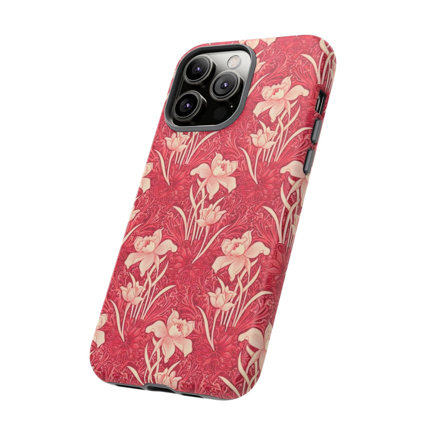 Floral Tough Phone Case - Durable, Stylish Accessory, Perfect Gift for Her, Floral Pattern, Customizable, Ideal for Daily Use
