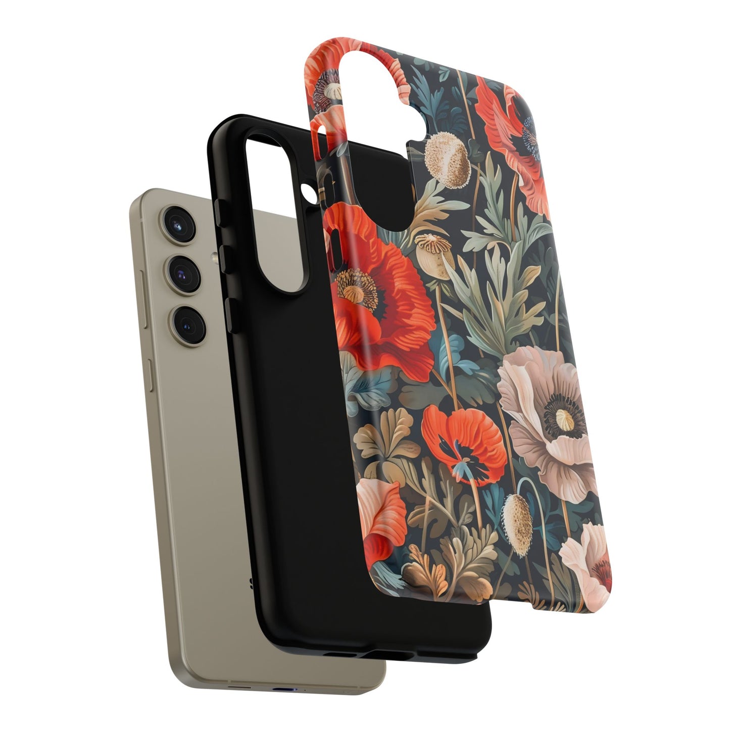 Floral Phone Case - Tough Cases, Flower Design, Chic Tech Accessories, Stylish Gifts, Unique Phone Protectors