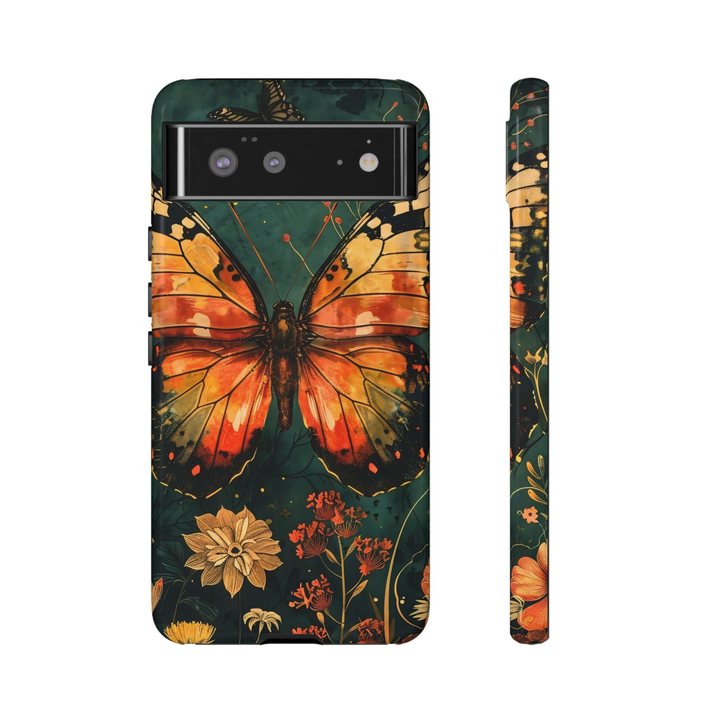 Butterfly Phone Case – Tough Cases for Nature Lovers, Floral Design, Butterfly Art, Unique Gift, Eco-Friendly Protection