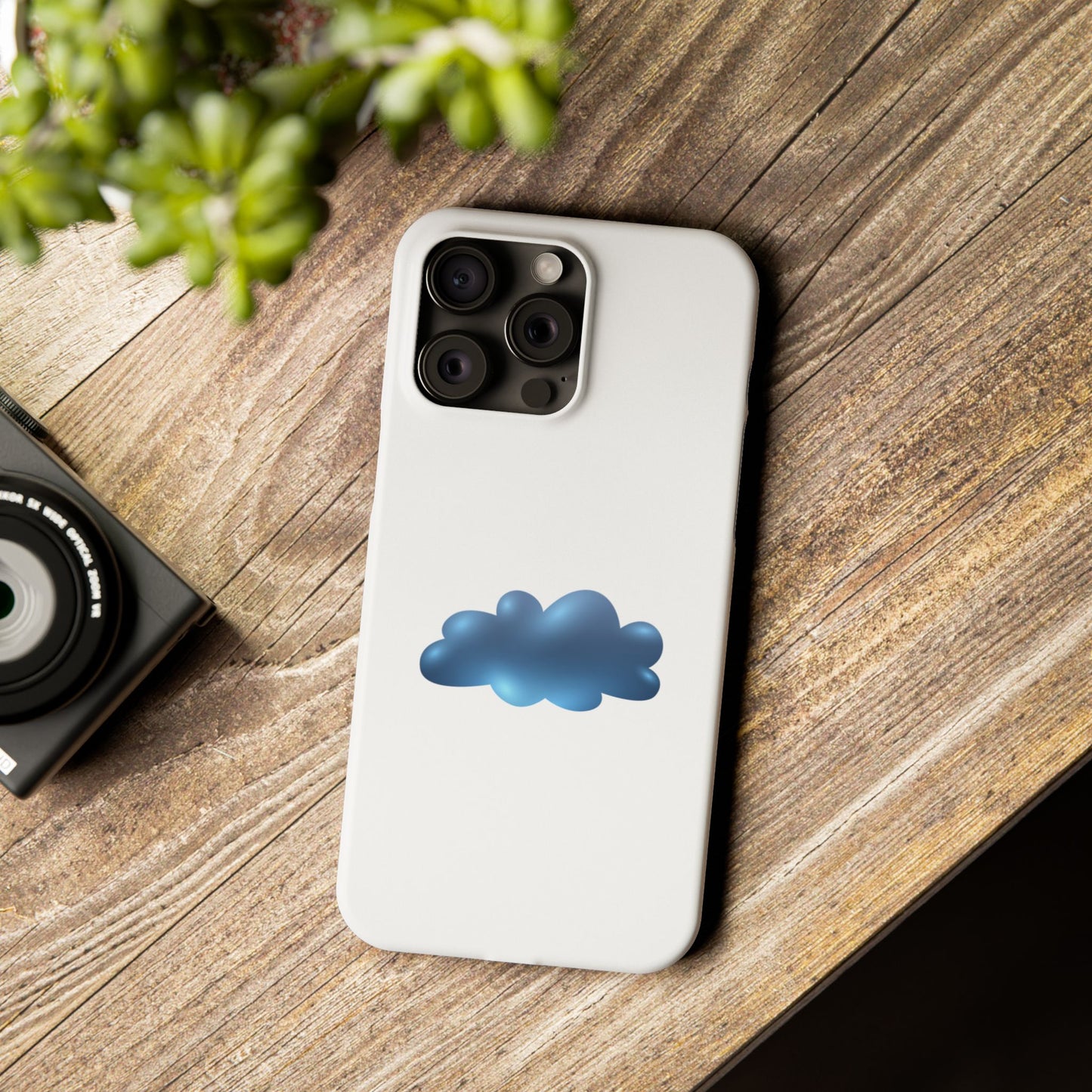 Cloud Design Slim Phone Cases - Aesthetic Protection for Your Device, Cute Phone Cover, Trendy Accessories, Gift for Her, Cloudy Vibes