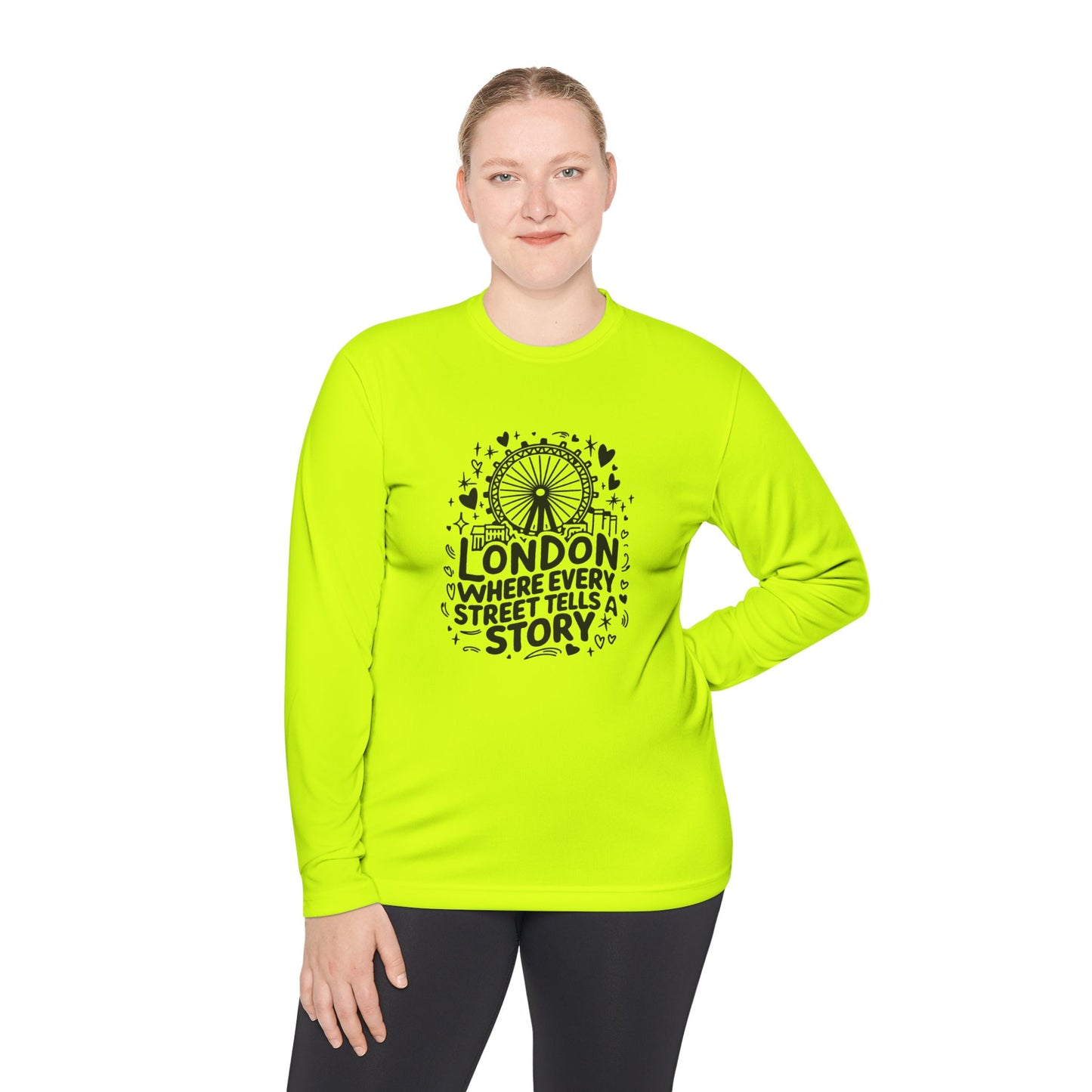Unisex Lightweight Long Sleeve Tee - London's Story Telling Streets