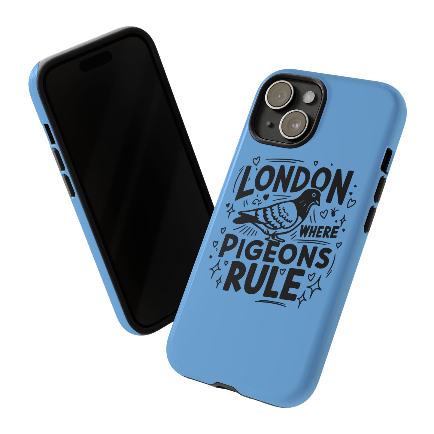 London Pigeon Phone Case, Urban Art Accessory, Tough Phone Cover, Gift for Bird Lovers, London Souvenir, Unique Cell Phone Case