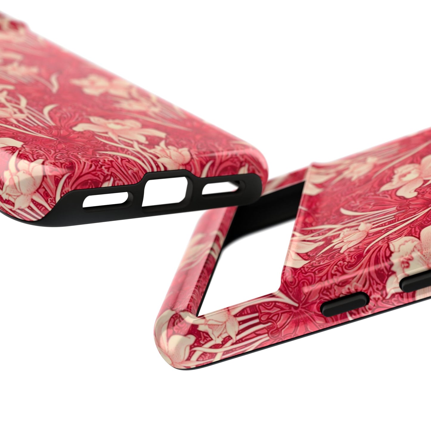 Floral Tough Phone Case - Durable, Stylish Accessory, Perfect Gift for Her, Floral Pattern, Customizable, Ideal for Daily Use