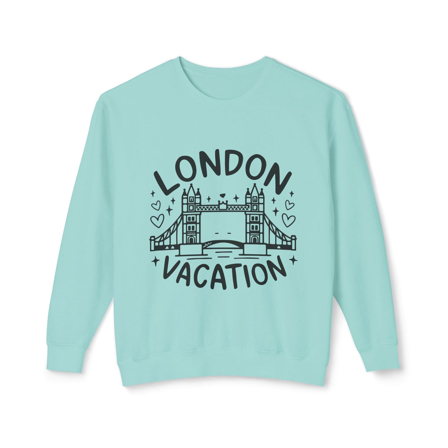 Unisex Lightweight Crewneck Sweatshirt - London's Vacation
