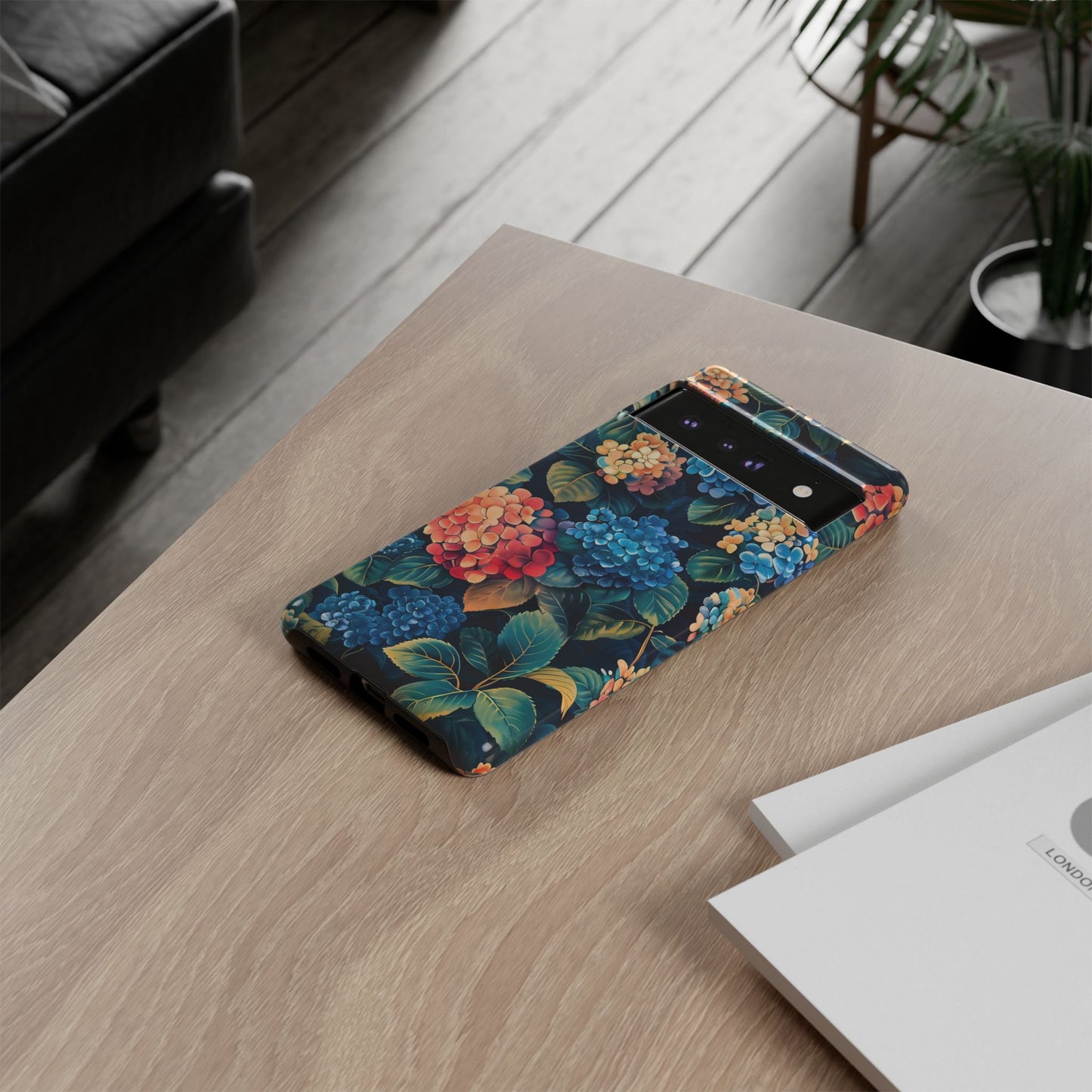 Floral Tough Phone Case, Durable Smartphone Cover, Flower Design, Gift for Her, Stylish Protection