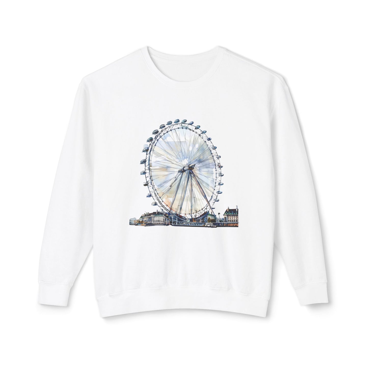 Unisex Lightweight Crewneck Sweatshirt - Iconic London Eye