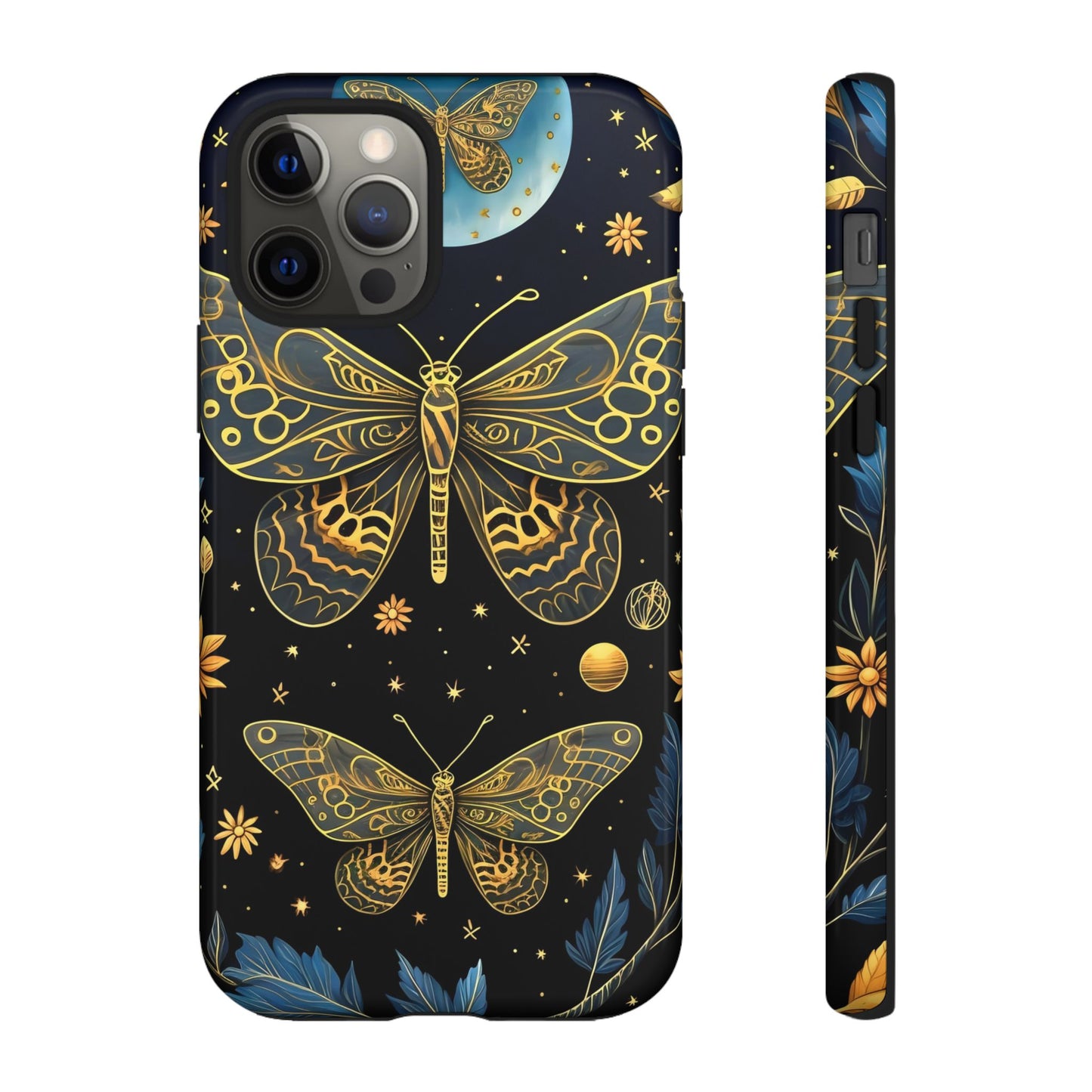 Butterfly Galaxy Phone Case | Tough Cases for Nature Lovers, Unique Phone Covers, Gift for Her, Boho Style, Floral Design