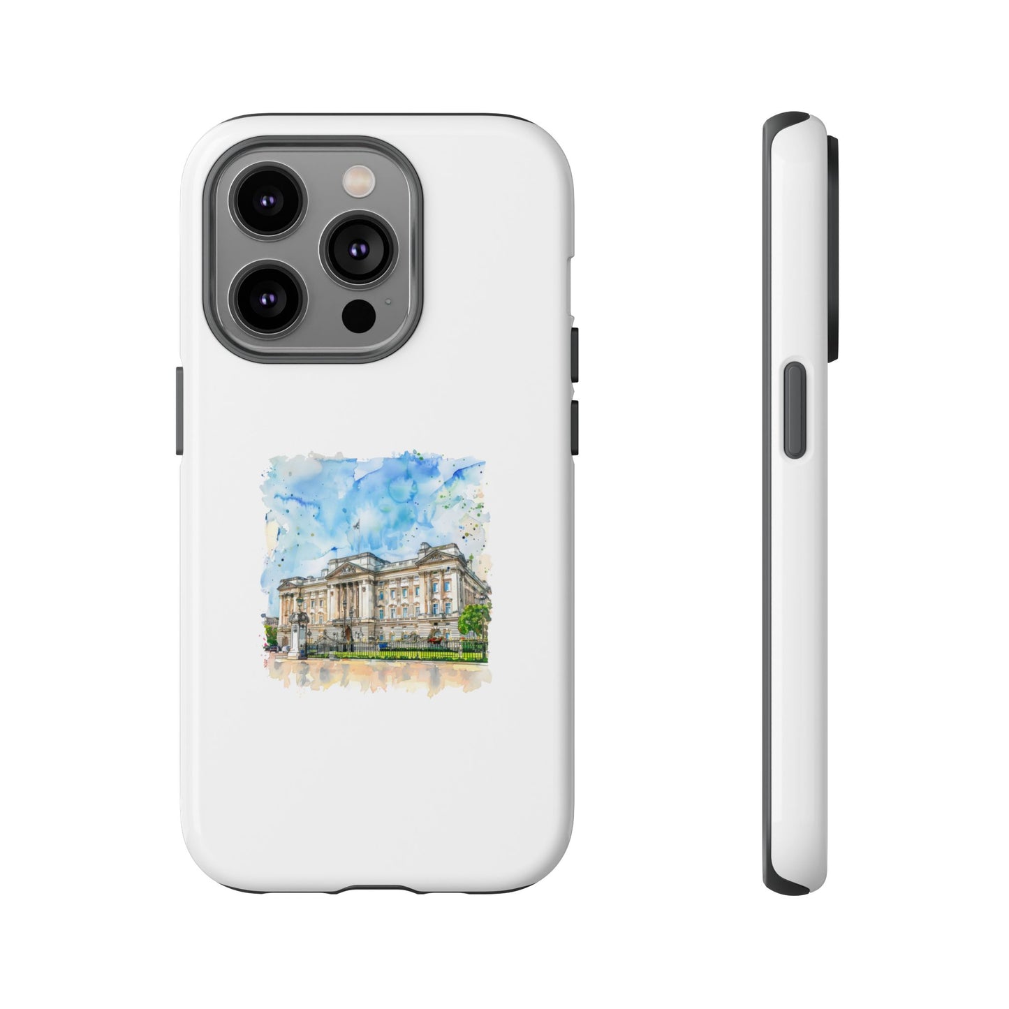 Artistic Phone Case - Watercolor Architecture Design