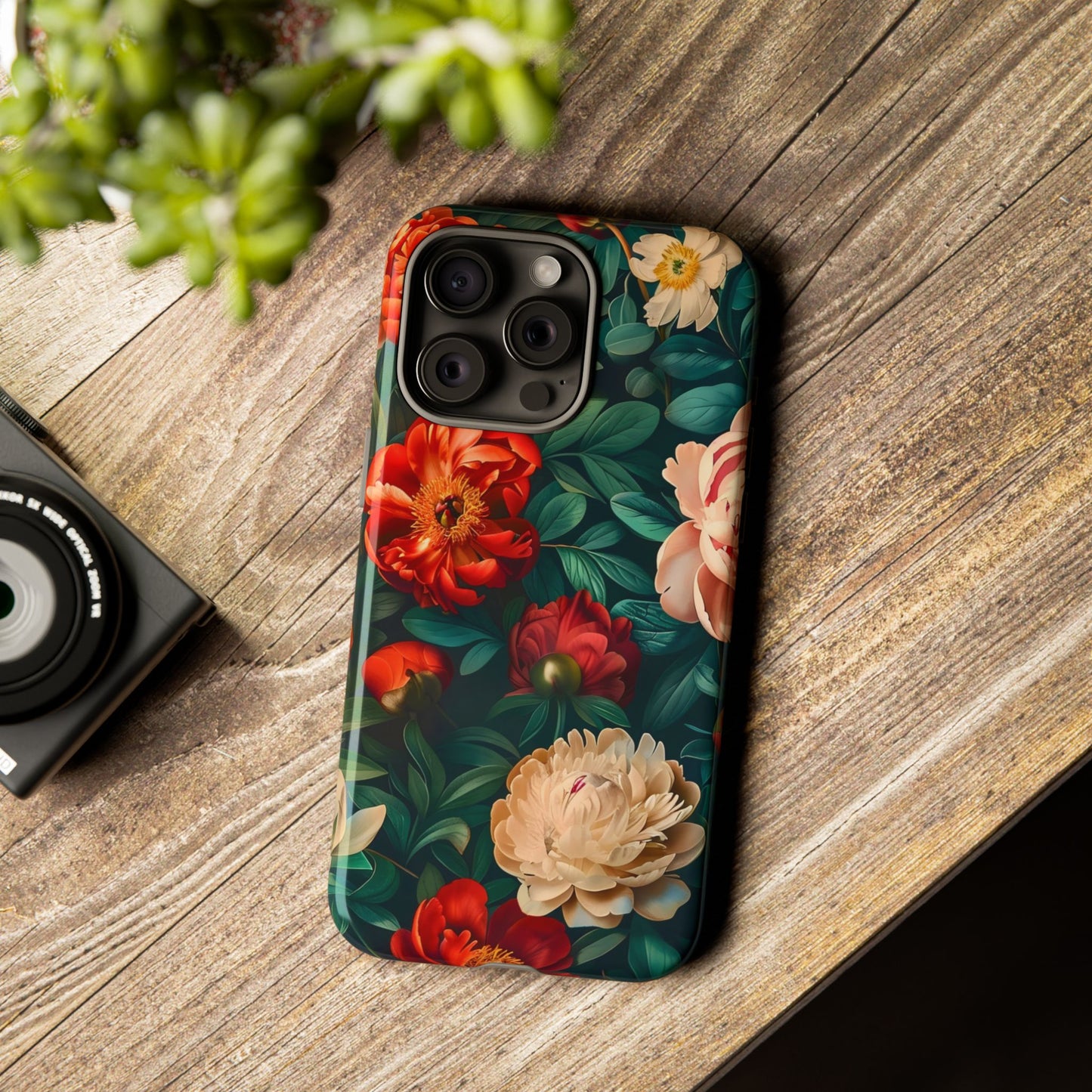 Floral Phone Case - Tough Cases, Vibrant Protection, Gift for Her, Cute Floral Design, Trendy Accessory, Perfect for Spring