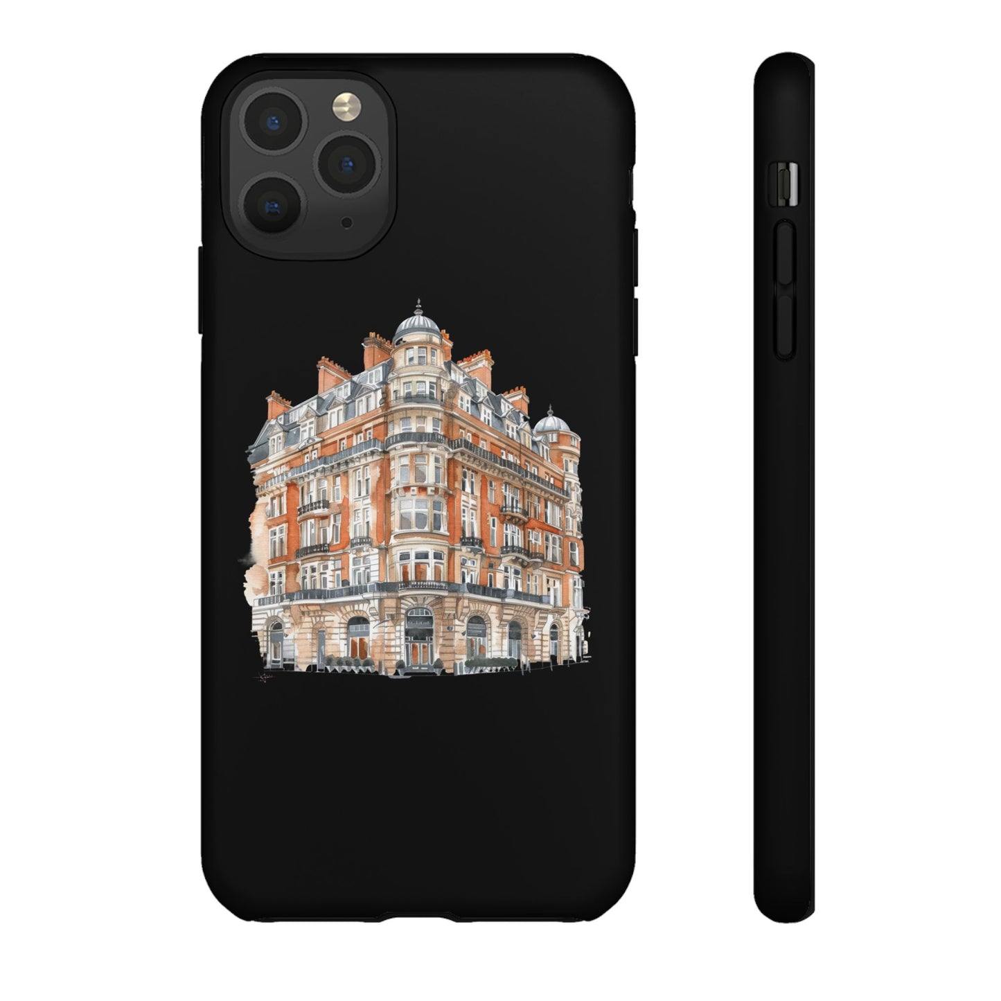 Cityscape Phone Case, Tough Phone Cover, Urban Art Case, Vintage Architecture Design, Gift for Travelers, Stylish Phone Accessory