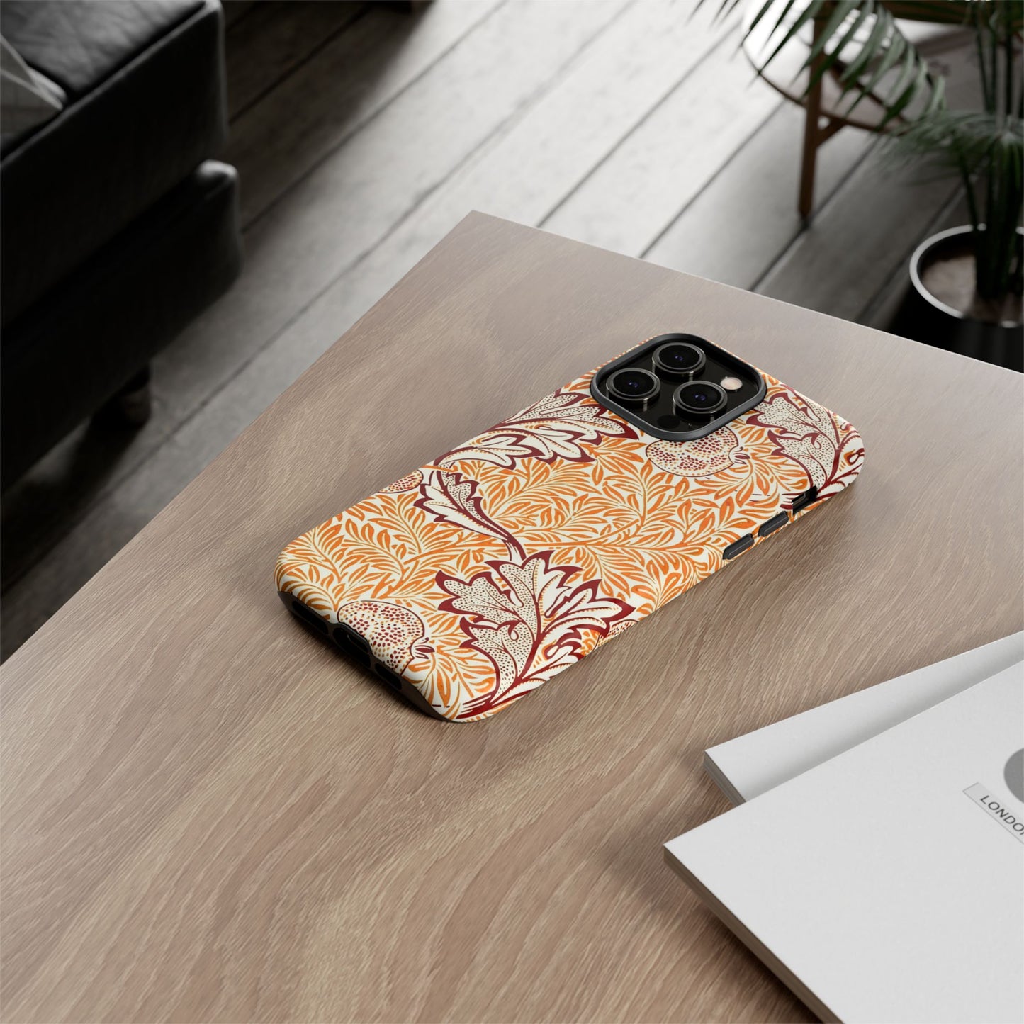 Stylish Phone Case, Tough Cases with Floral Design, Protective Cover, Gift for Her, Cute Phone Accessory