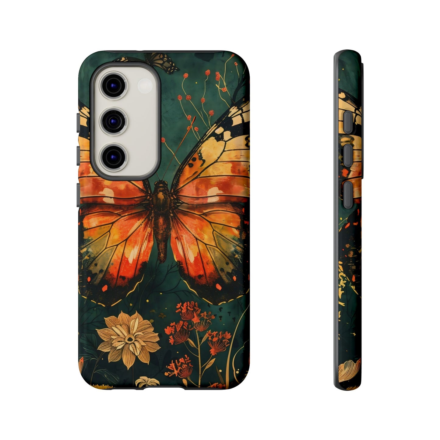 Butterfly Phone Case – Tough Cases for Nature Lovers, Floral Design, Butterfly Art, Unique Gift, Eco-Friendly Protection