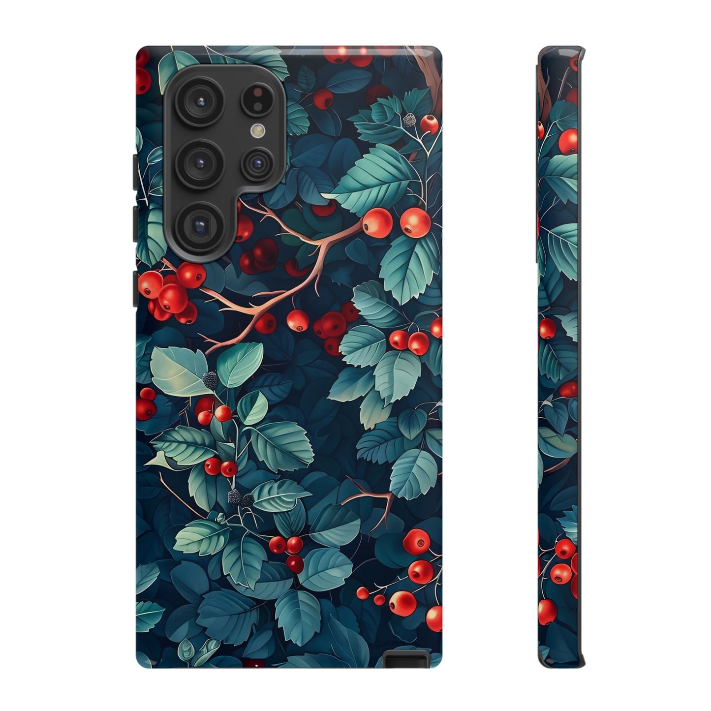 Berry Blossom Phone Case - Nature Lover's Gift, Floral Design, Cute Accessory for Spring, Unique Tech Cover, Perfect for Holidays