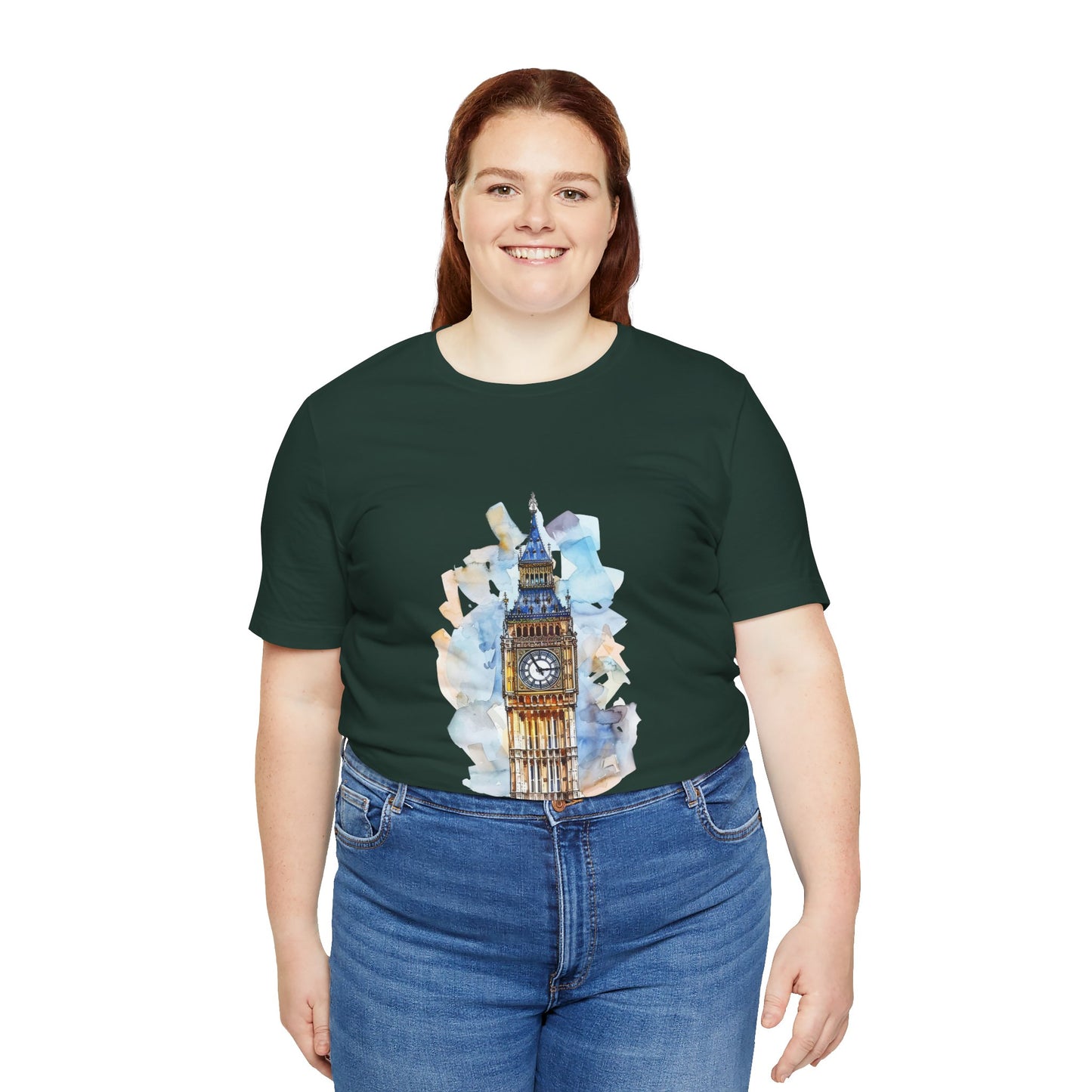 Unisex Jersey Short Sleeve Tee - Iconic Big Ben Clock Tower Design