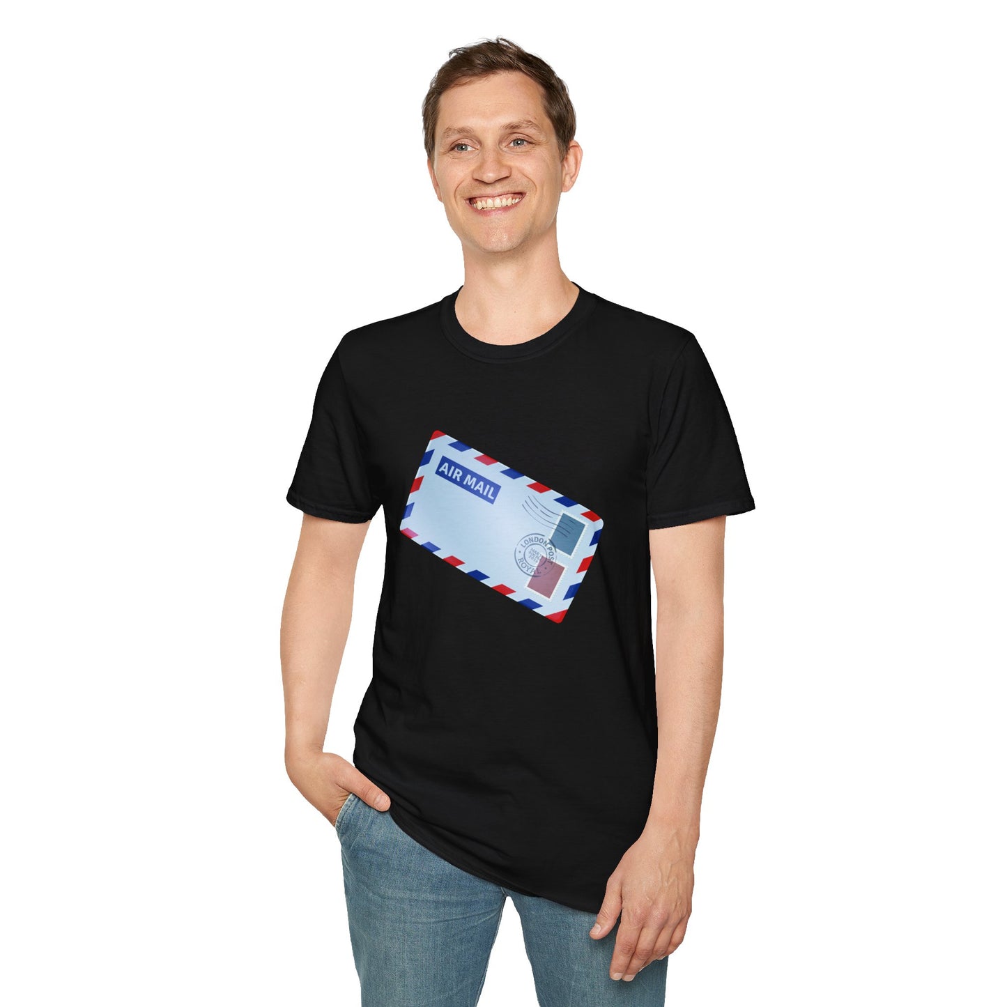 Unisex Softstyle T-Shirt - Vintage British Air Mail