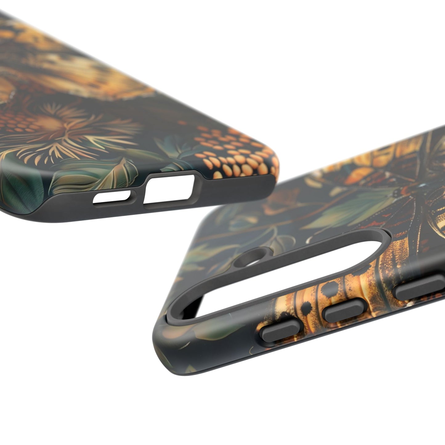 Butterfly Floral Phone Case, Tough Cases, Protective Cover, Unique Gift, Nature Lover, Art Print, Spring Decor