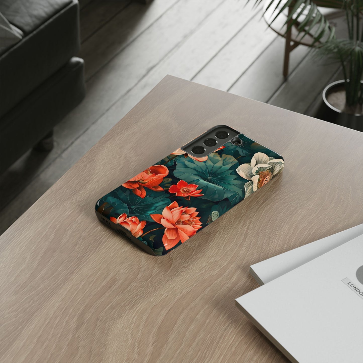 Flower Phone Case, Floral Phone Cover, Tough Case for Floral Lovers, Gift for Her, Stylish Tech Accessories