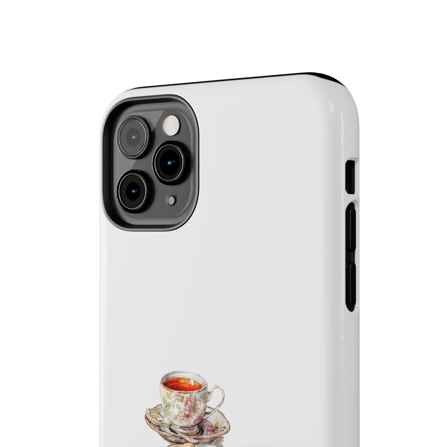 Tea Time Tough Phone Case - Vintage Style Design for Tea Lovers