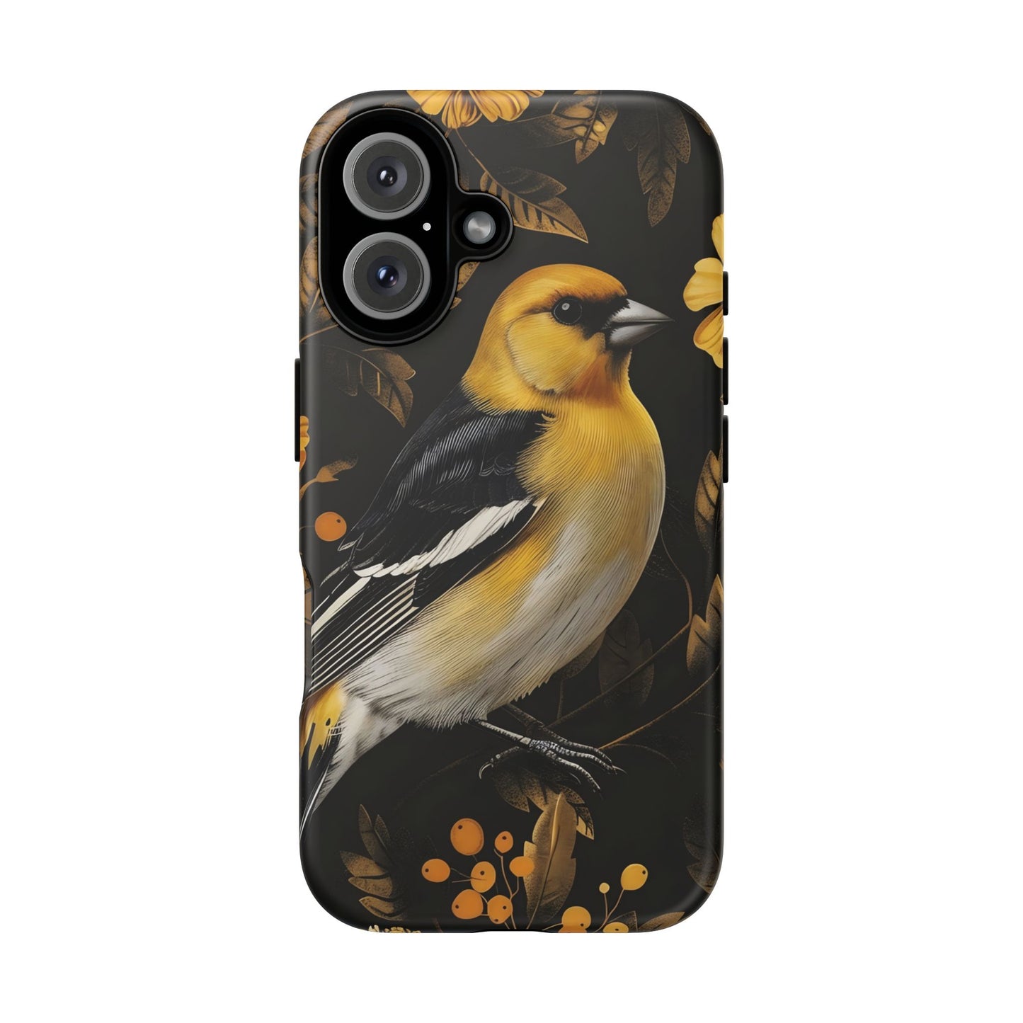 Elegant Bird Phone Case - Tough Cases, Phone Accessories, Wildlife Gifts, Nature Lover, Floral Design, Unique Cases