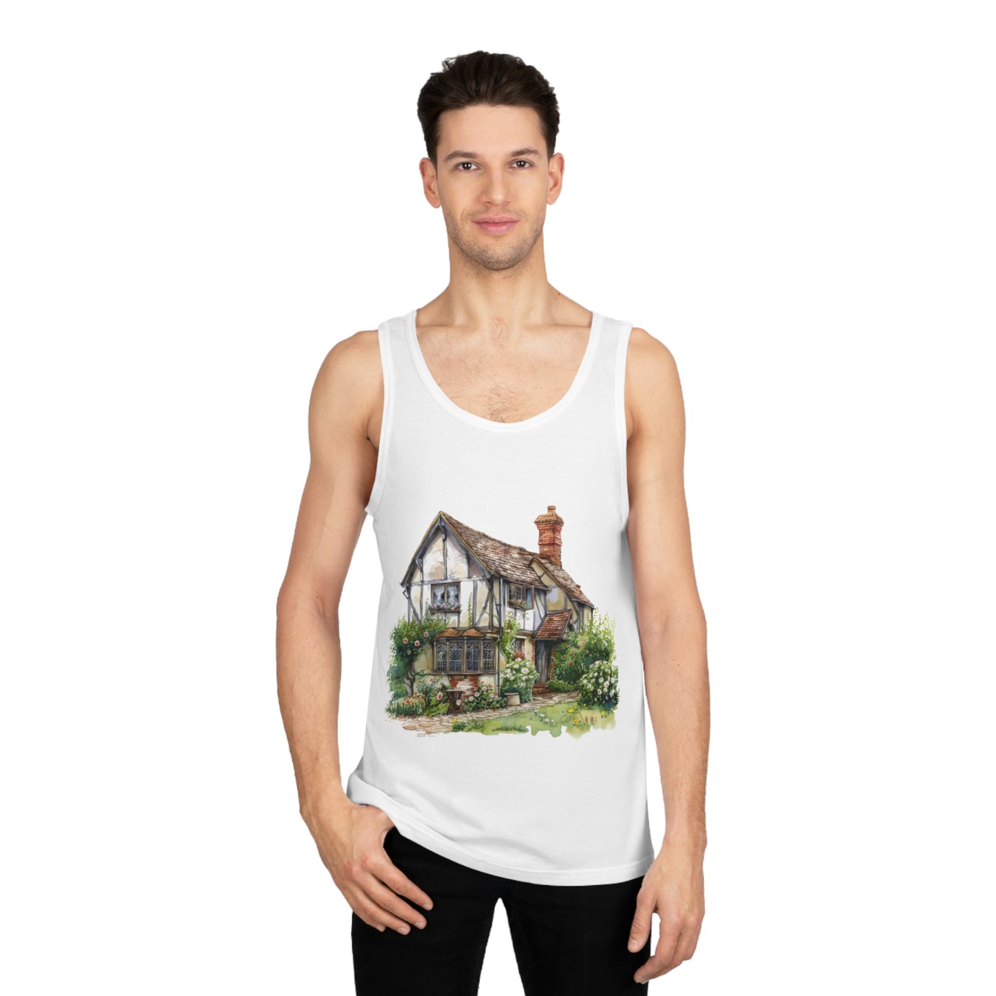 Unisex Softstyle™ Tank Top - Charming British House