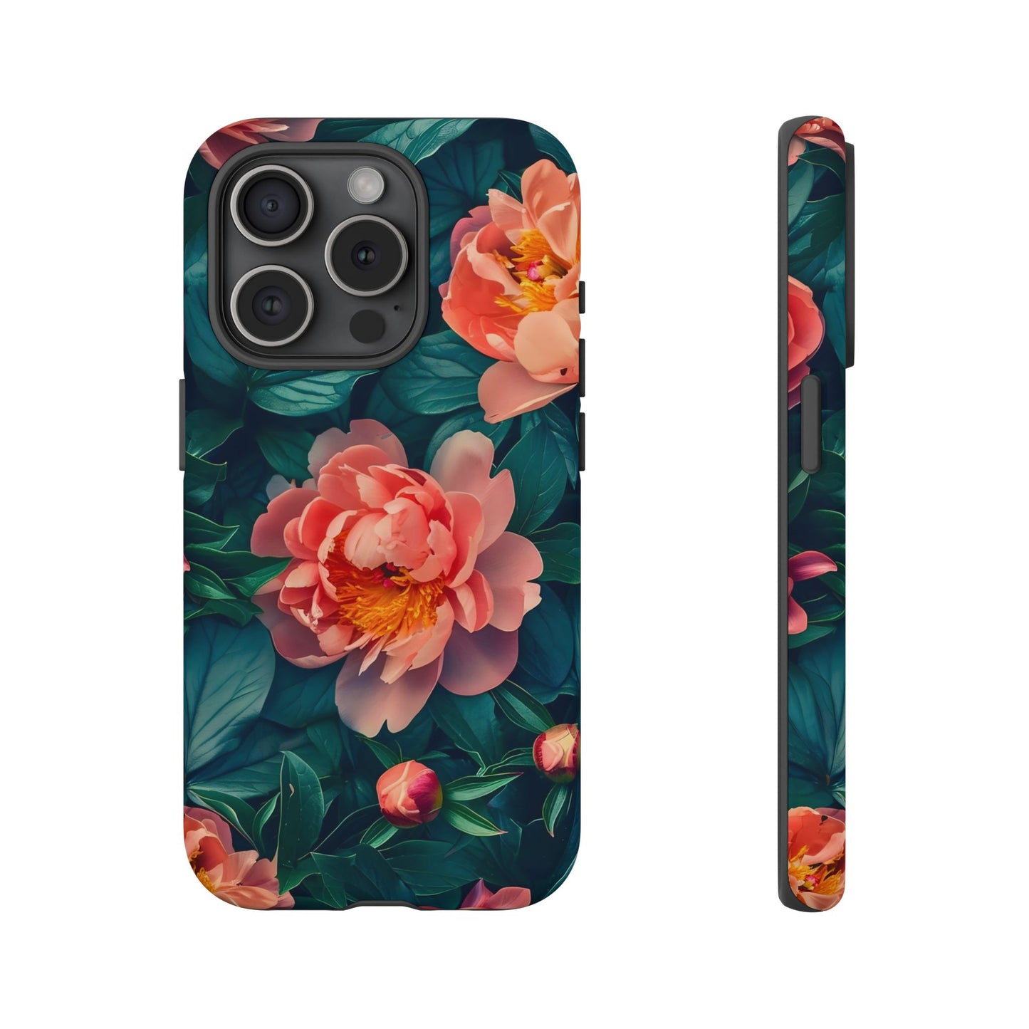 Floral Phone Case - Tough Cases, Flower Design, Botanical Art, Phone Accessory, Gift for Her, Nature Lovers