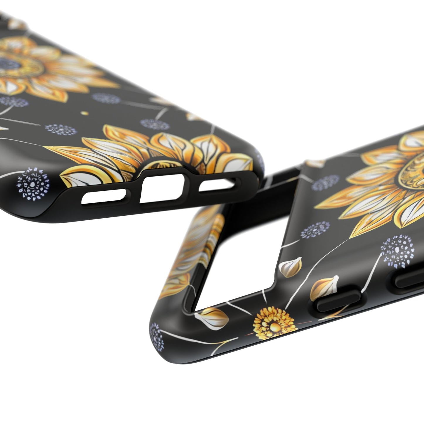 Floral Phone Case with Mandala Design, Tough Cases for iPhone & Samsung, Boho Style, Gift for Her, Unique Accessories