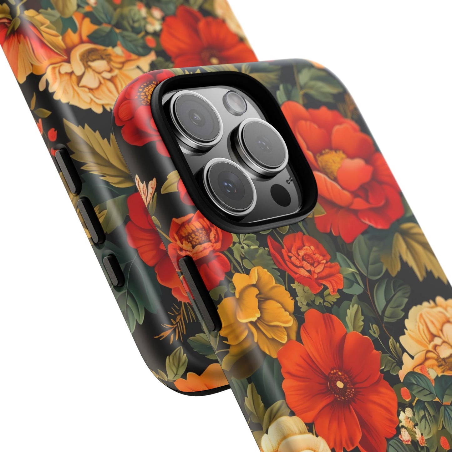 Floral Phone Case, Tough Cases, Decorative Tech Accessories, Gift for Her, Nature Lover Gift, Boho Style Case, Spring Floral Cover