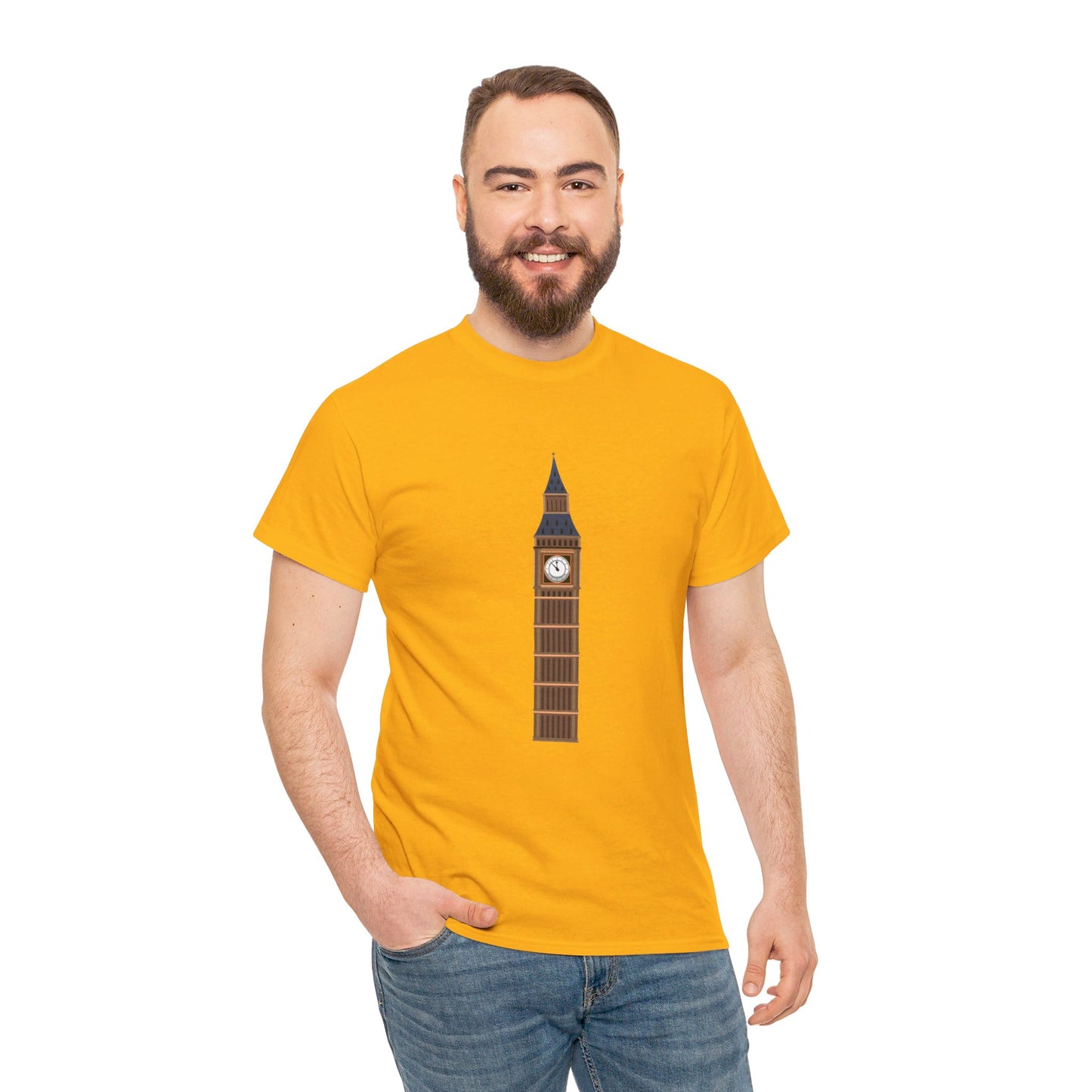 Big Ben - Iconic British Tower and Landmark Classic Unisex Heavy Cotton T-shirt