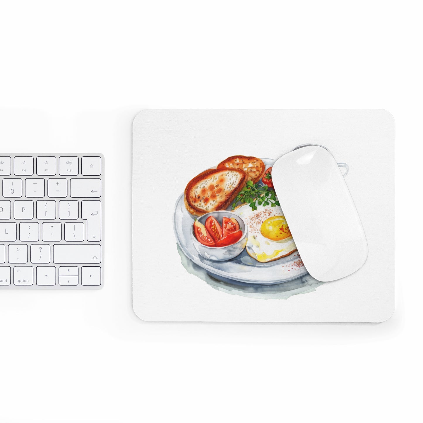 Breakfast Delight Mouse Pad, Cute Kitchen Decor, Foodie Gift, Desk Accessory, Cooking Enthusiast, Gift for Chefs