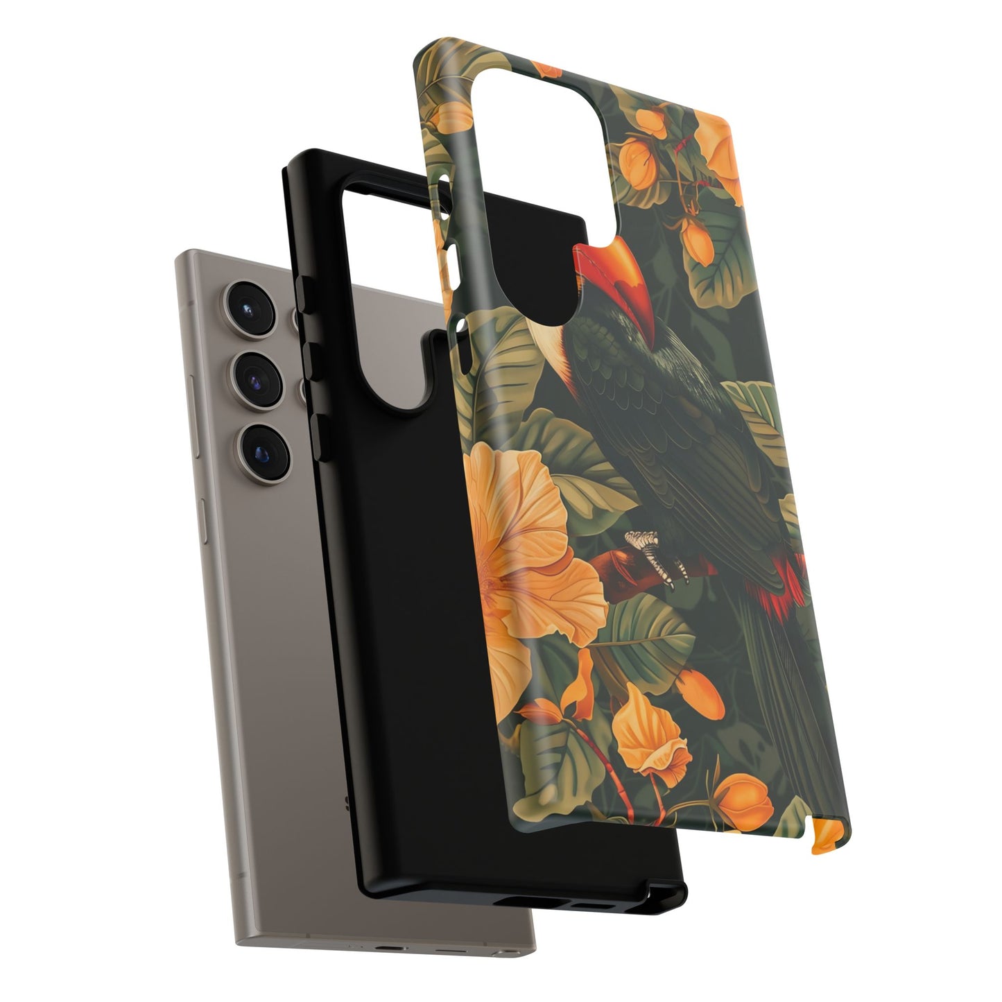 Tropical Toucan Phone Case, Exotic Bird Cover, Nature Lover Gift, Eco-Friendly Design, Customizable Tech Accessory