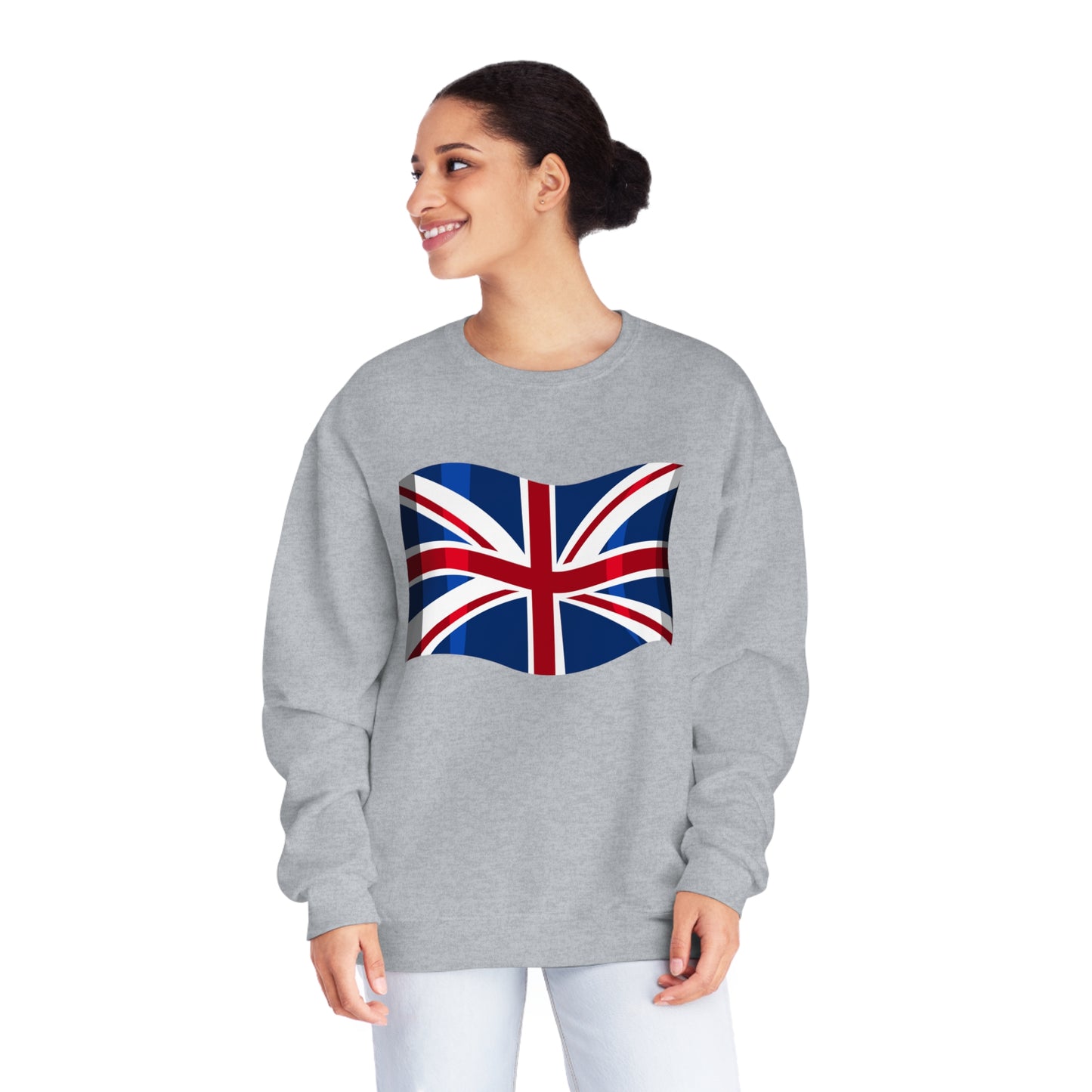 Unisex NuBlend® Crewneck Sweatshirt - Classic UK Flag Design - Union Jack Symbol