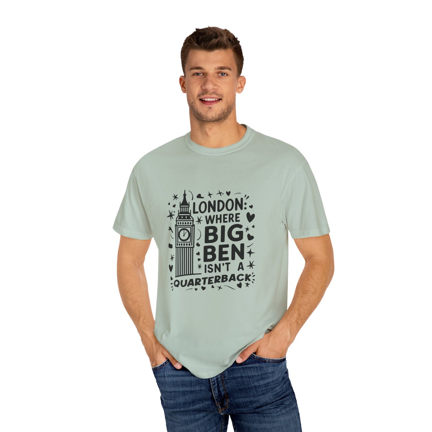 London's Big Ben Unisex Garment-Dyed T-shirt