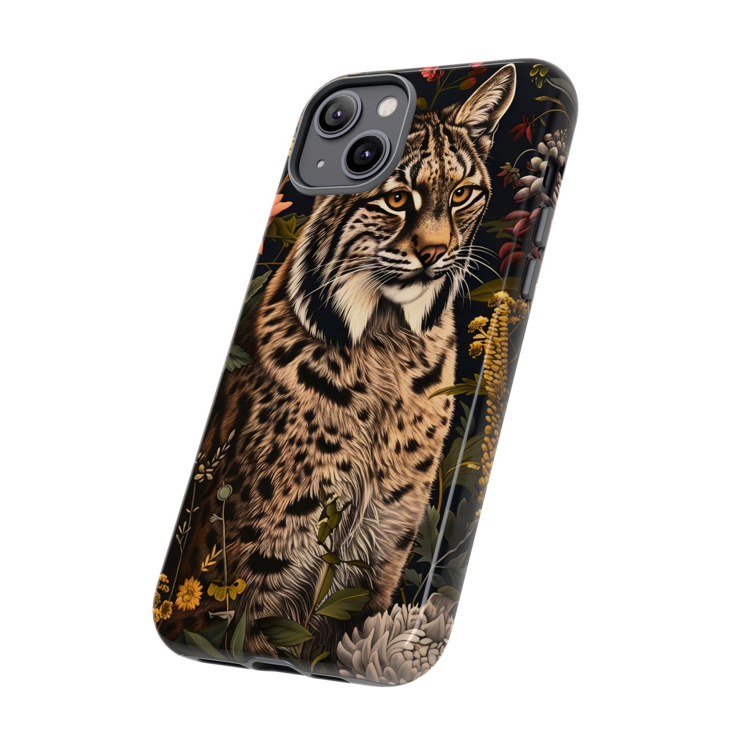 Wildlife Phone Case with Lynx Design, Tough Cases, Animal Lovers Gift, Nature Inspired Accessories, Unique Tech Protection