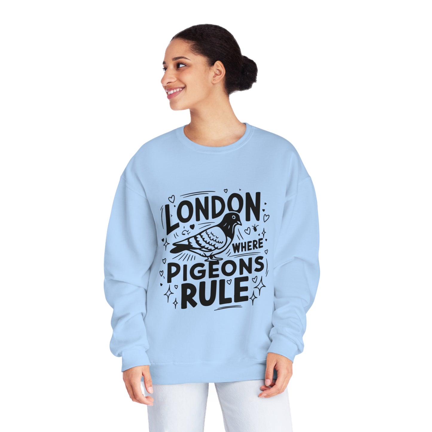 Unisex NuBlend® Crewneck Sweatshirt - Pigeons Rule in London