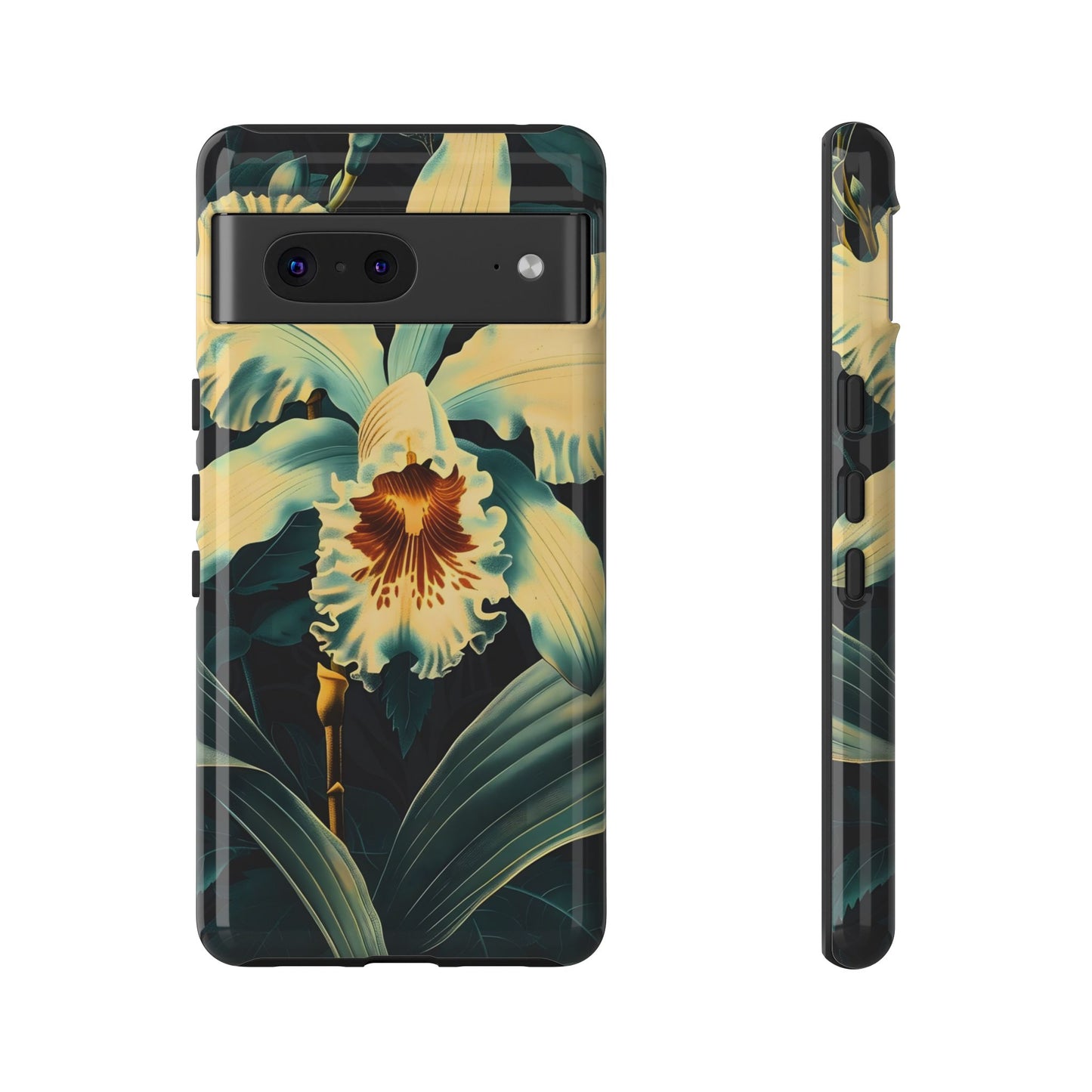 Floral Phone Case - Tough Cases with Orchid Design, Durable Smartphone Cover for Nature Lovers, Floral Gift for Her, Botanical [...]