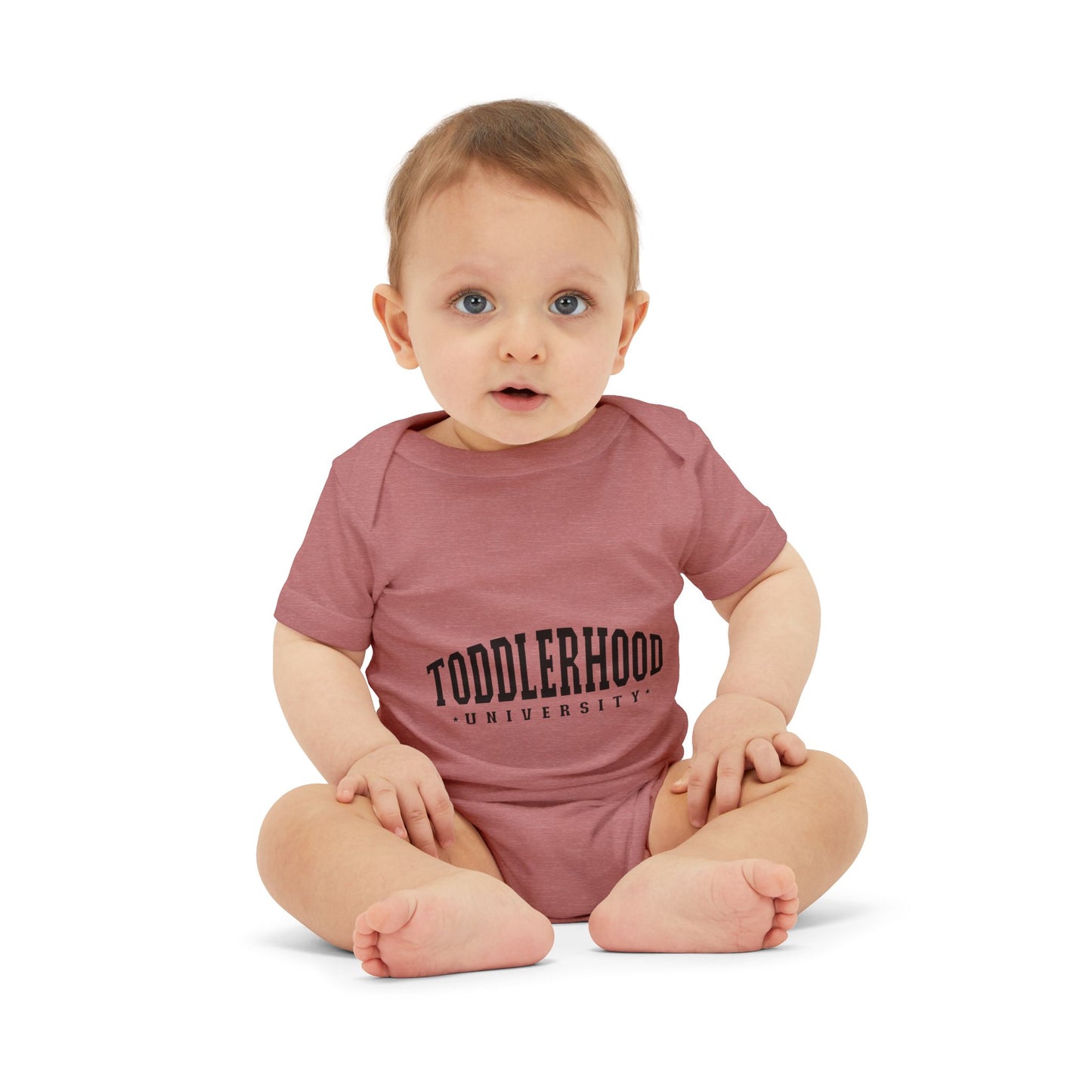 Toddlerhood University Infant Jersey One Piece – Cute Baby Bodysuit for New Parents
