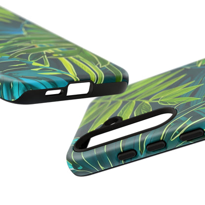 Tropical Phone Case - Durable Green Leaf Design, Eco-Friendly Gift, Trendy Accessory, Nature Lover's Case, Summer Vibes