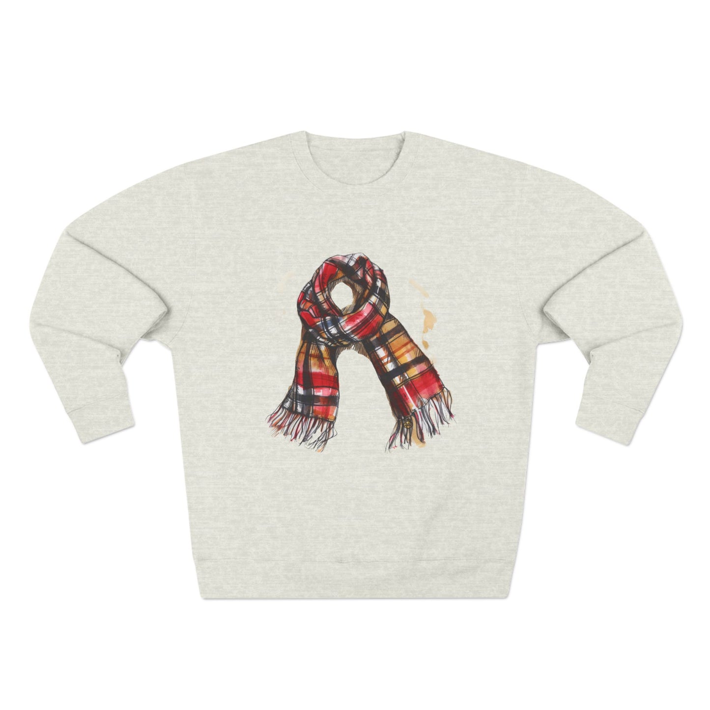 Unisex Crewneck Sweatshirt - Classic British Plaid Scarf