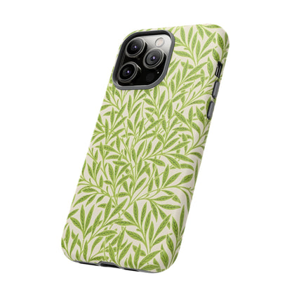 Green Leaf iPhone Case, Tough Cases, Botanical Phone Protection, Eco-Friendly Cover, Nature Lover Gift, Trendy Cell Phone Accessory