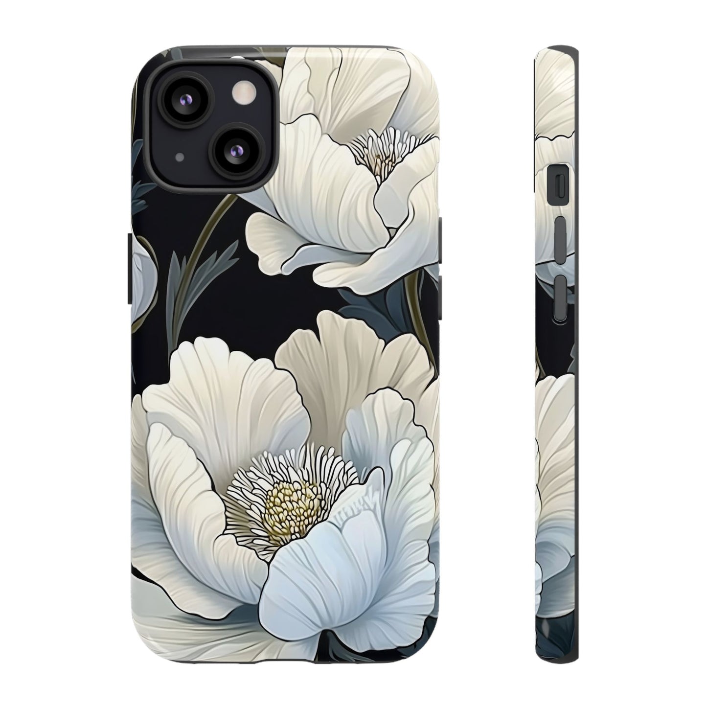 Floral Phone Case, Tough Cases for Women, Stylish Phone Cover, Floral Design Phone Protector, Nature Inspired Tech Accessories